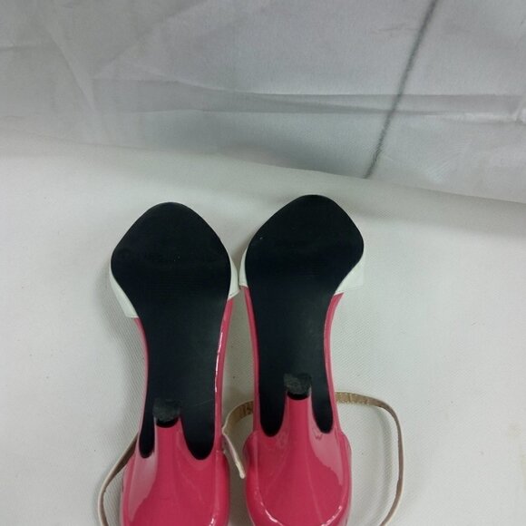 EY Especially Yours Pink & White Patent Heels - Picture 9 of 11